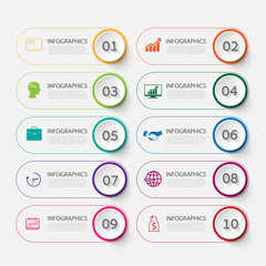 banner button with social icon design options. Vector illustrati