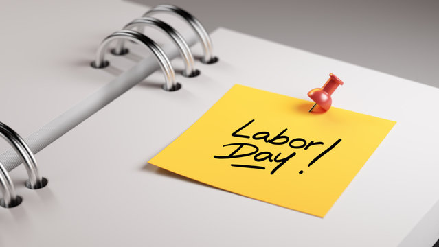 Closeup Yellow Sticky Note paste it in a notebook setting an app