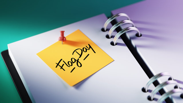 Closeup Yellow Sticky Note paste it in a notebook setting an app