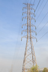 High-voltage pole