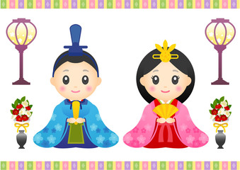 ひな人形（おすわり）