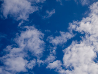 Obraz premium Blue sky with clouds, background concept.