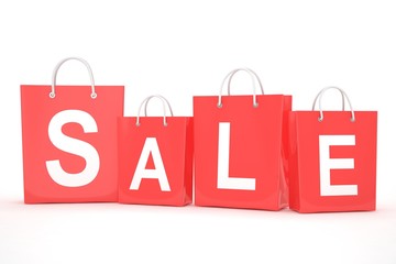 sale written on shopping bag