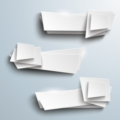 White Vector Banners Side 3 Options