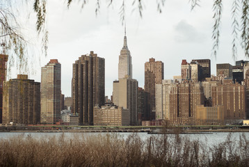 Fototapeta premium Empire State Building seen from Long Island