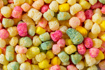 colorful crunch corn snackes