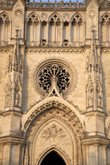 Facade of Sante Croix Cathedral, Orleans, France