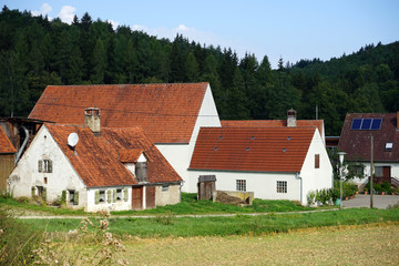 Fototapeta na wymiar Farm houses