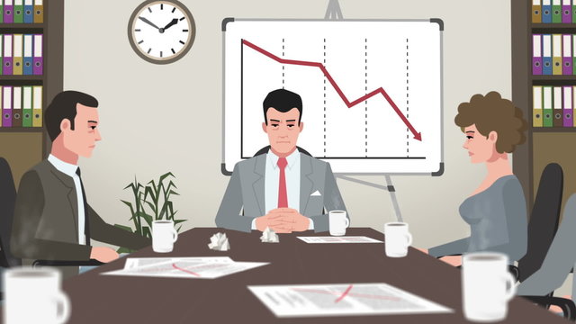 Cartoon Corporate / Failed Business Meeting