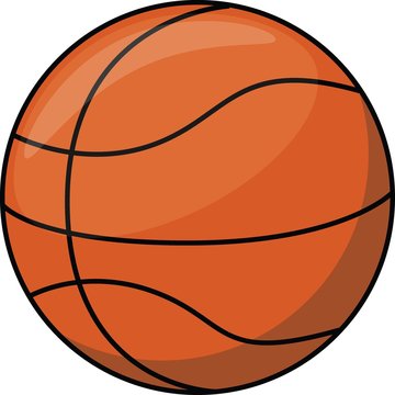 Basket ball cartoon illustration