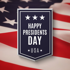 Happy Presidents day background.