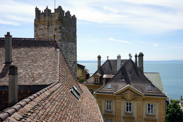 Naklejka premium Tile roofs