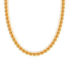 Chunky chain golden metallic necklace or bracelet.