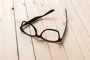 Black eyeglasses