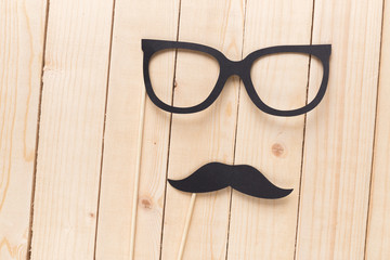 Black eyeglasses