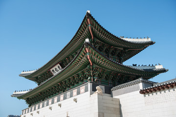 Gyeongbokgung palace in Seoul, South Korea.