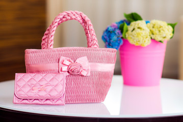 Colorful elegant handbag