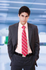 Portrait of business man in suit