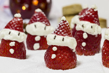 Dessert Santa Claus Strawberries 