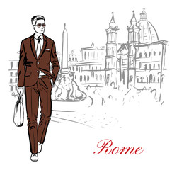 man in Rome