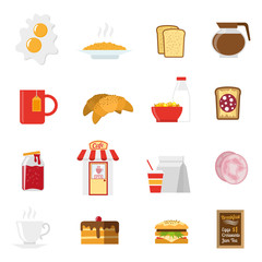  Breakfast Icons Set 