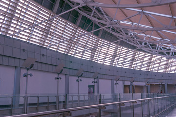 interior of the modern architectural mall