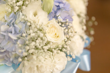Close up onto bouquet
