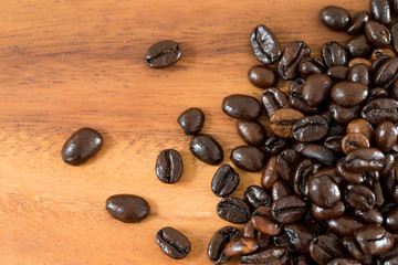 Coffee bean on table