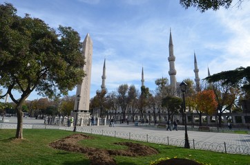 Fototapeta na wymiar Hippodrome of Constantinople in Istanbul