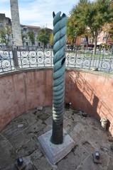 Serpent Column on Hippodrome in Istanbul