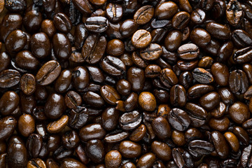 Coffee beans background