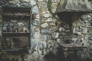 abandoned mine - rusty external equipment