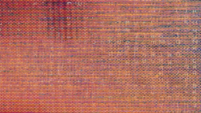 Data Storm 0547: Stock video of a digital technology screen burning on streaming data (Loop).