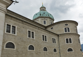 Fototapeta na wymiar Famous Salzburg Cathedral, Austria