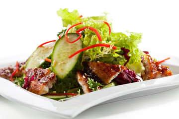 Japanese Salad over White