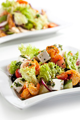 Seafood Salad over White