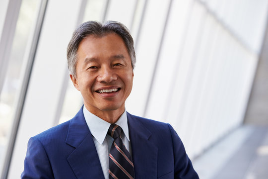 Portrait Of Asian Businessman In Modern Office