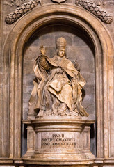 Statue of Pope Pius II in Siena, Italy