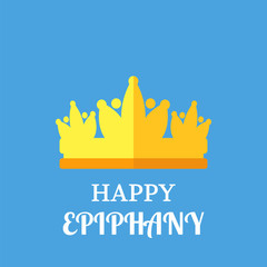 Epiphany vector Greetings poster.