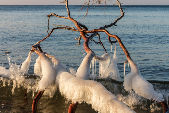 eisspiel am meer