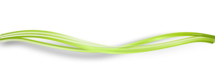 Wellen Band Banner Grün Weiß Schwung