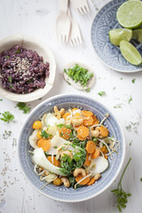 Pakchoi Gemüse mit Reis