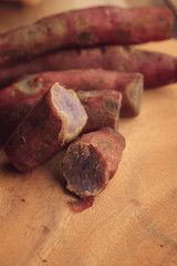 steamed yam sweet red