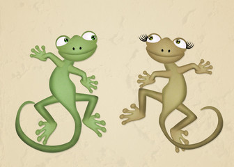 geckos couple
