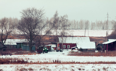 rural winter landscape