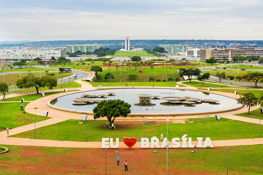 Aerial view of Brasilia, capital of Brazil.