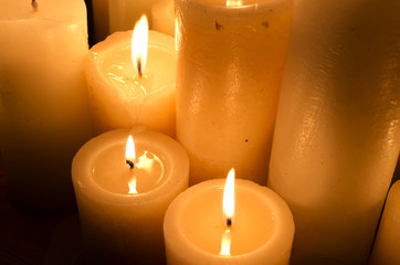 Burning candles
