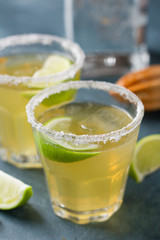 Homemade classic margarita