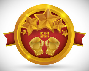 Boxing icon design 