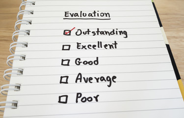 Performance Evaluation check box 9